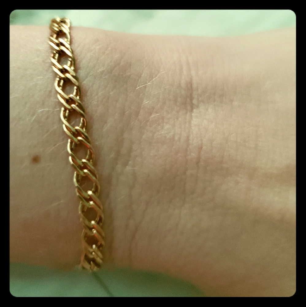 Lovely double-link 14k bracelet